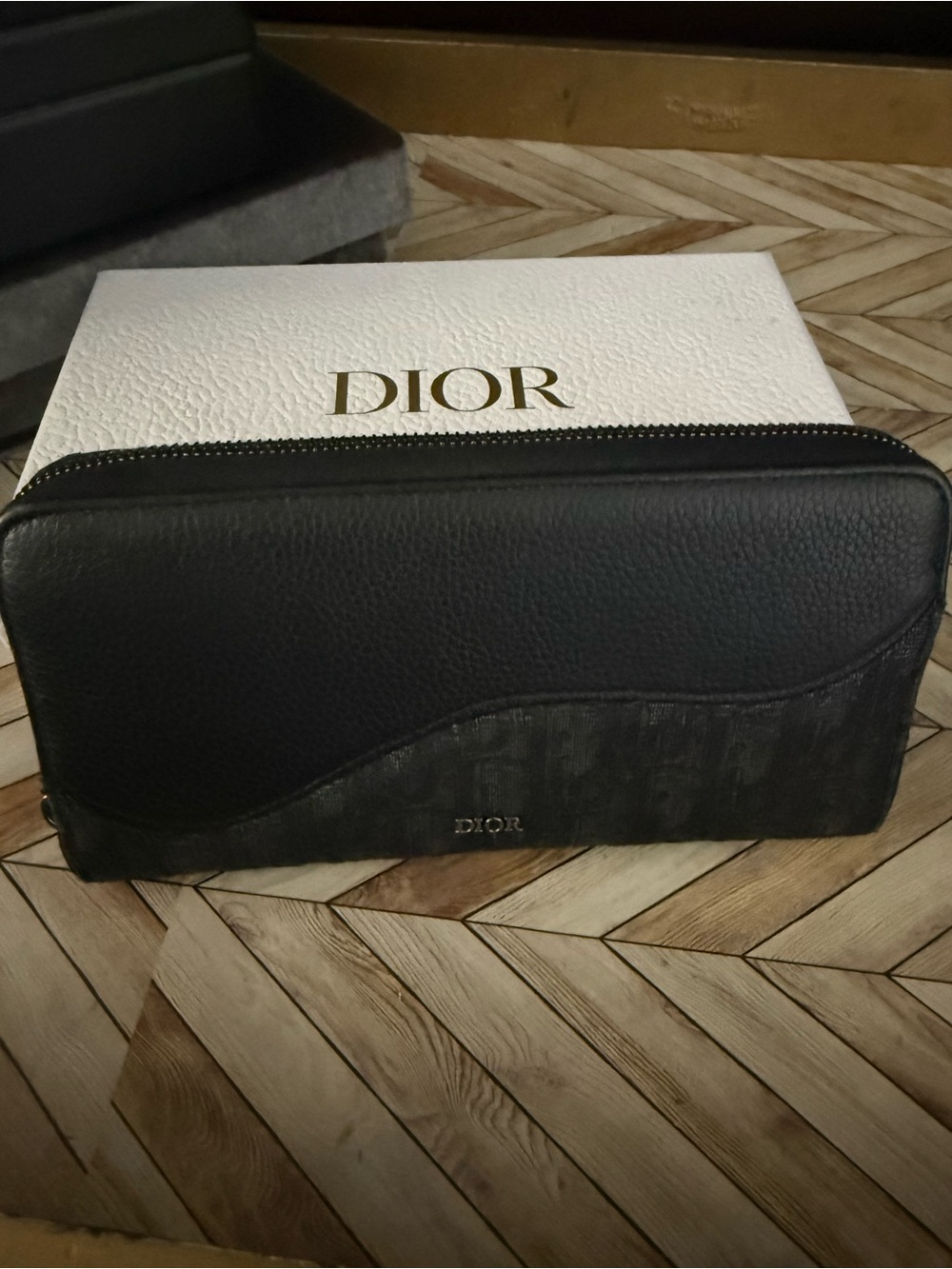 Dior Saddle Zipped Long Wallet